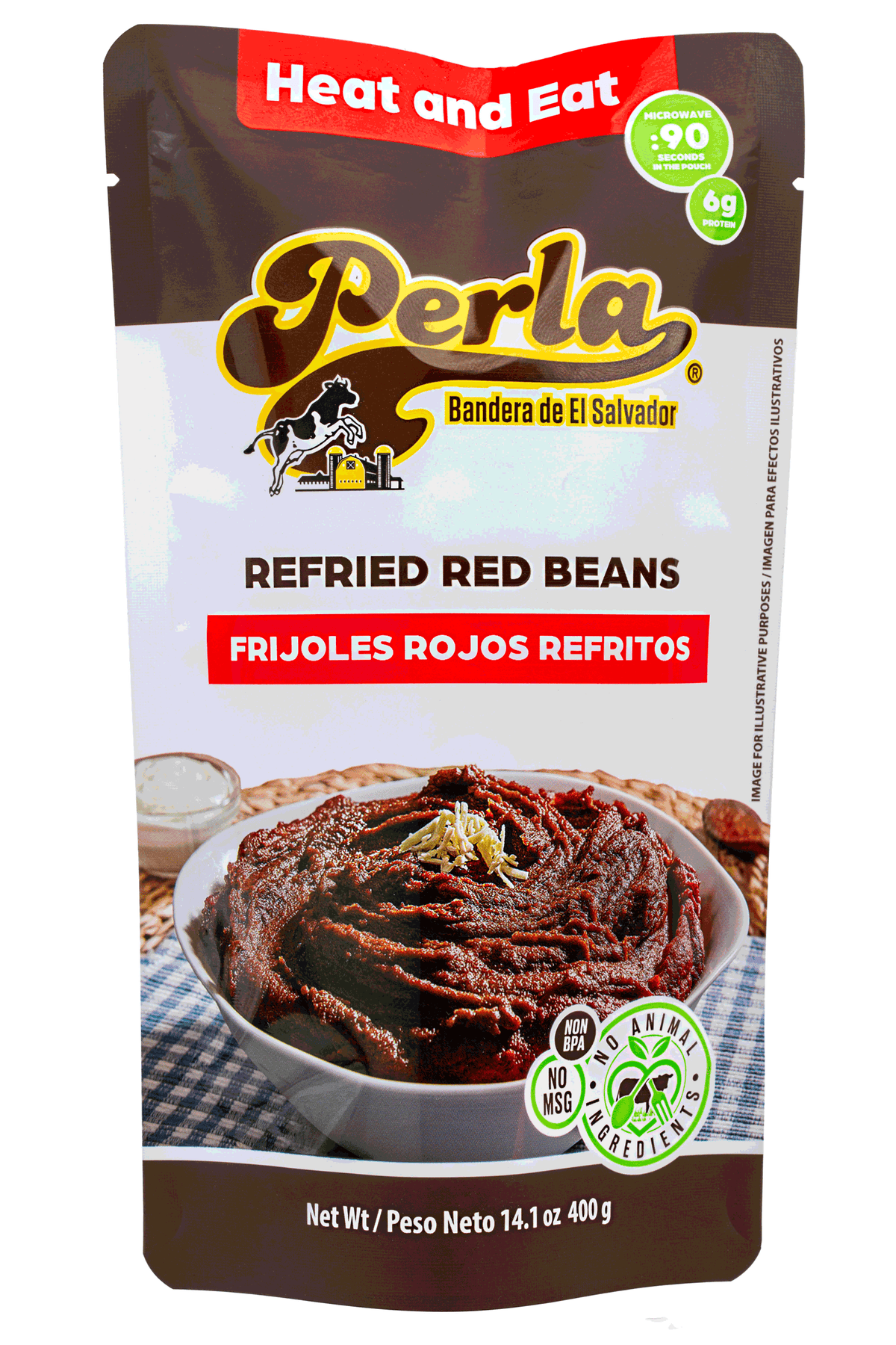 Perla Refried Red Beans – 14.1 oz
