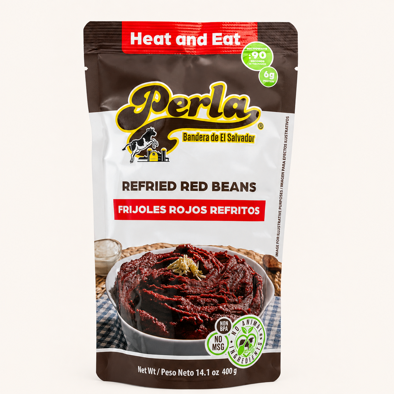 Perla Refried Red Beans – 14.1 oz