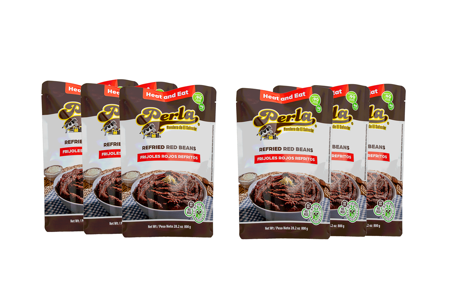 Frijoles ROJOS Refritos (Refried Red Beans) 28.2 oz, Pack of 6