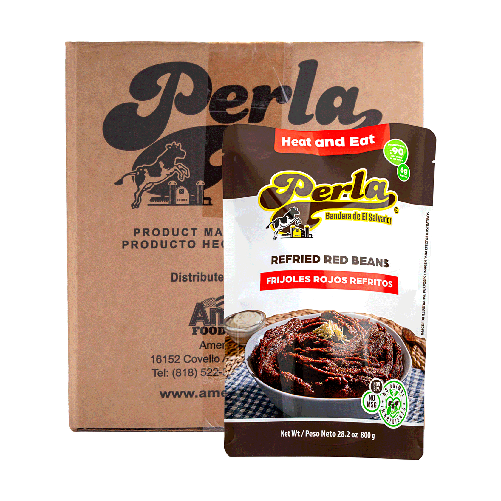 Perla Refried Red Beans – 28.2 oz