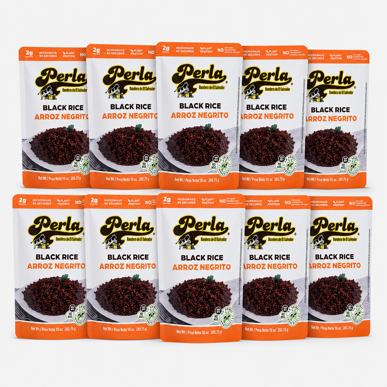 Perla Arroz Negrito (Black Rice) 10 oz, Pack of 10