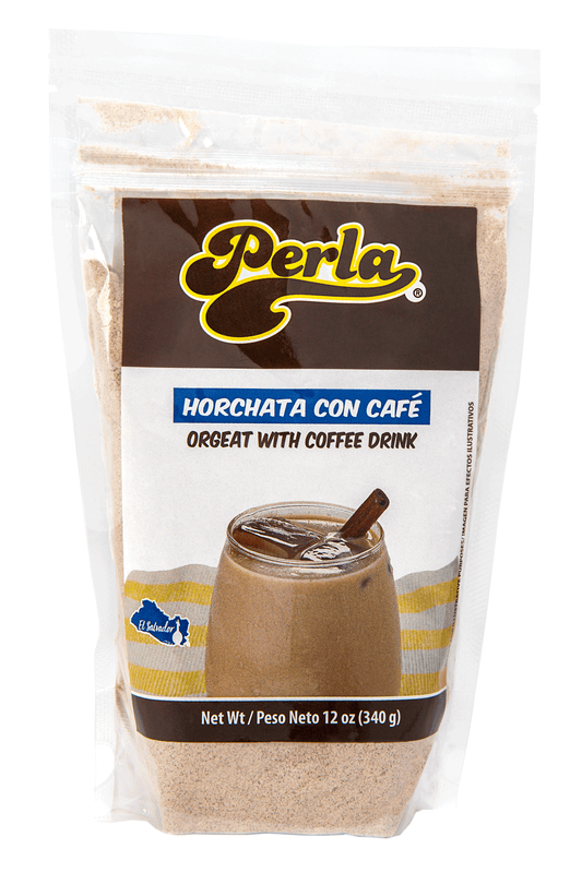 Perla Orgeat with Coffee Drink (Horchata con Cafe) 12 oz, Case of 20