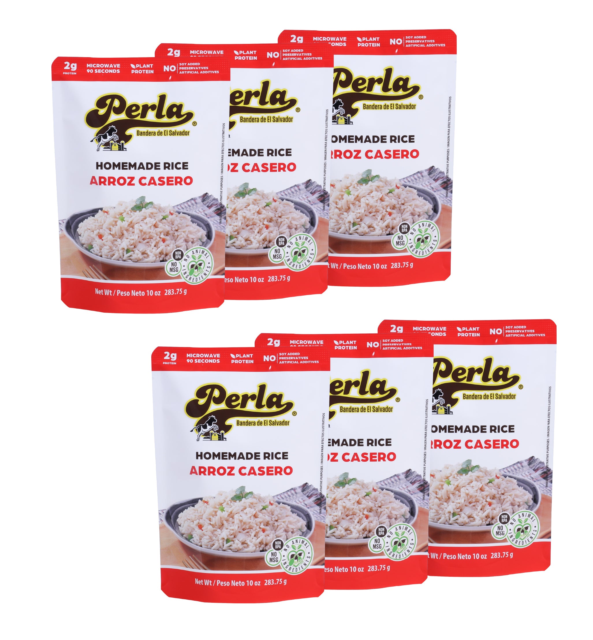 Perla Arroz Casero (Homemade Rice) 10 oz, Pack of 6
