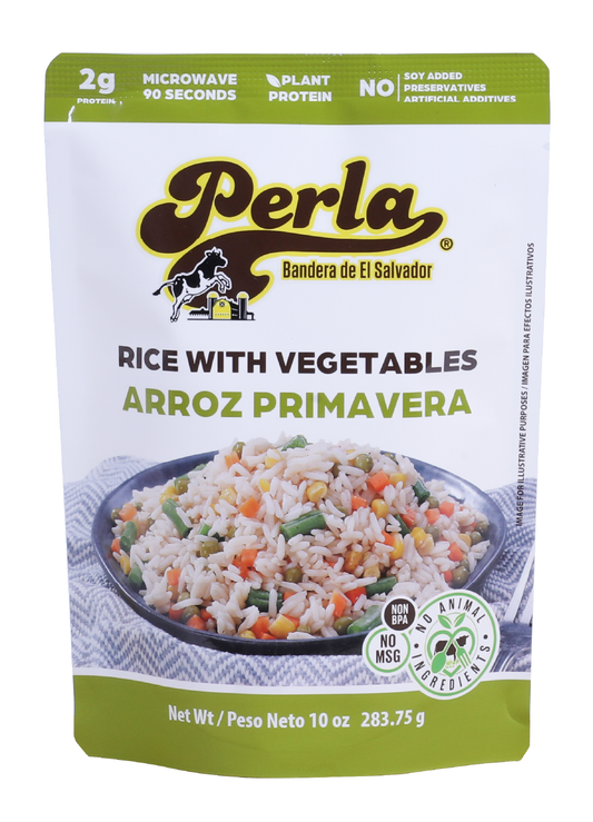 Perla Rice and Vegetable (Arroz Primavera) 10 oz, Pack of 6