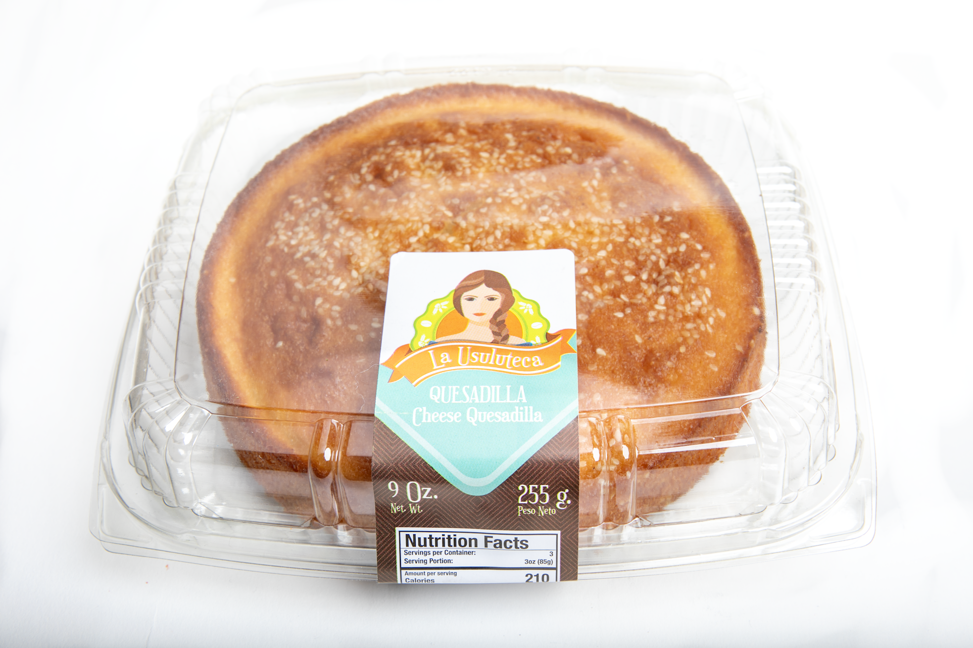 La Usuluteca Bakery - Quesadilla (Cheese Quesadilla) 9 oz - PACK OF 2