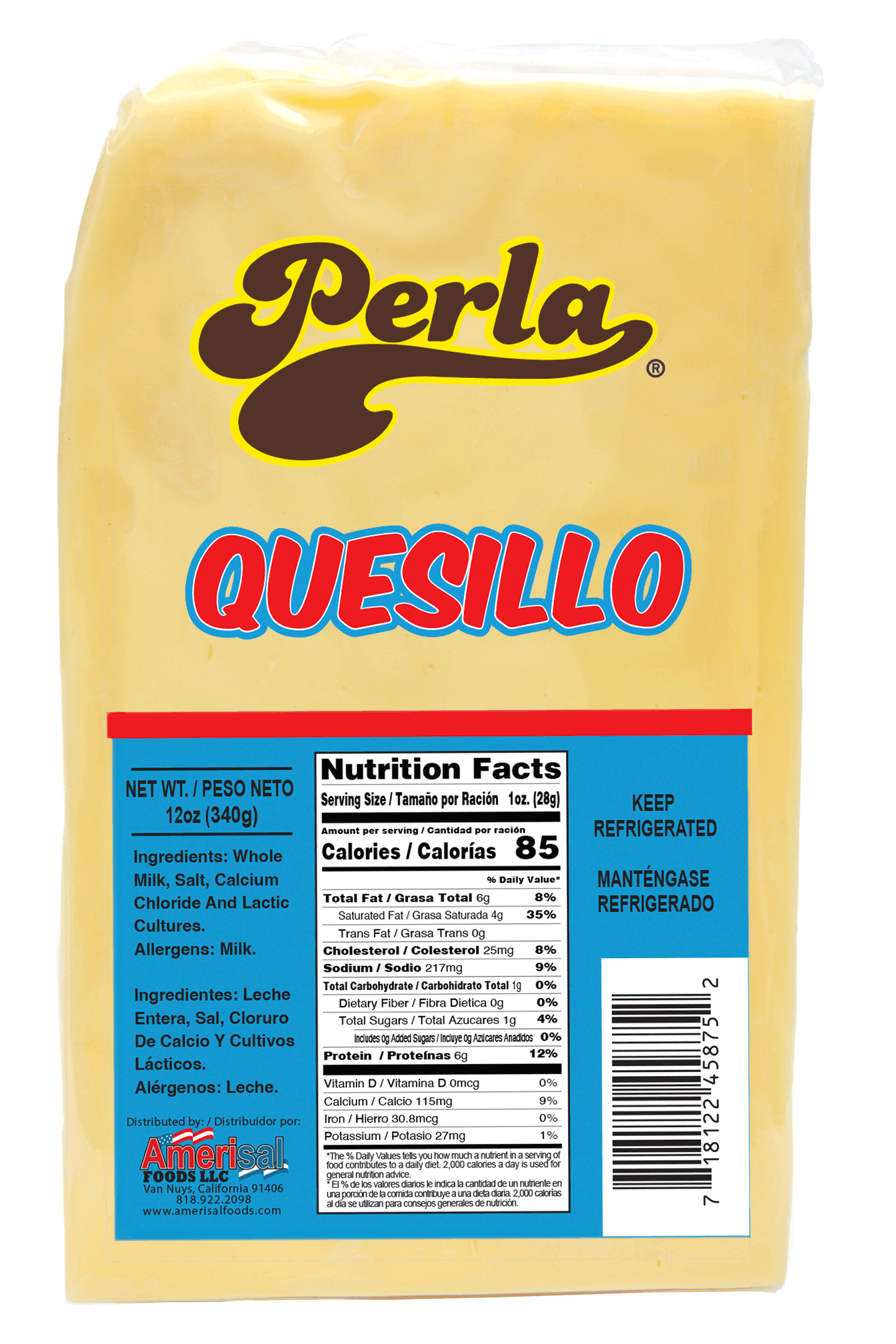 Perla Quesillo (Quesillo cheese) 12 oz