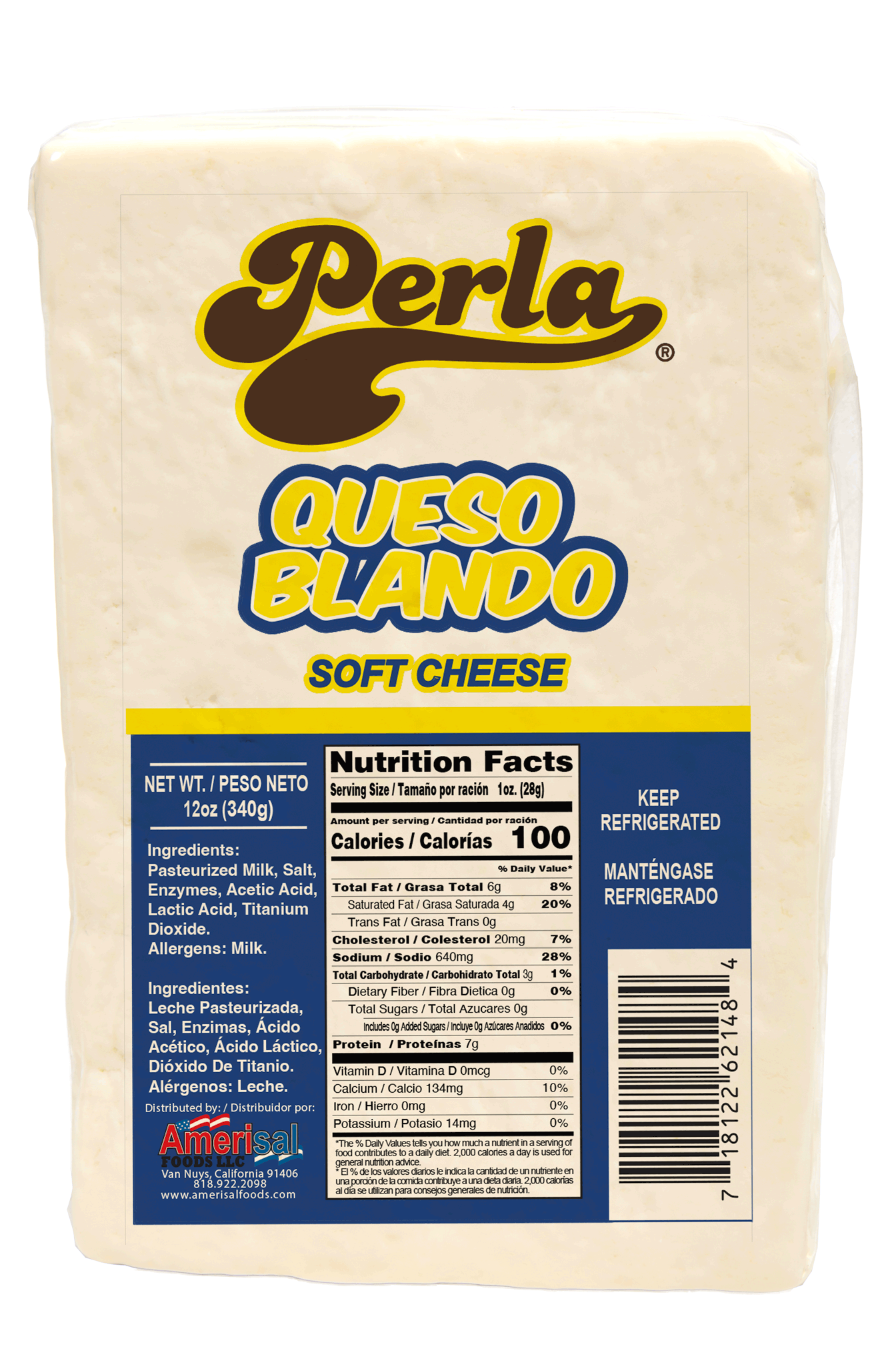 Perla Queso Blando (Soft Cheese) 12 oz