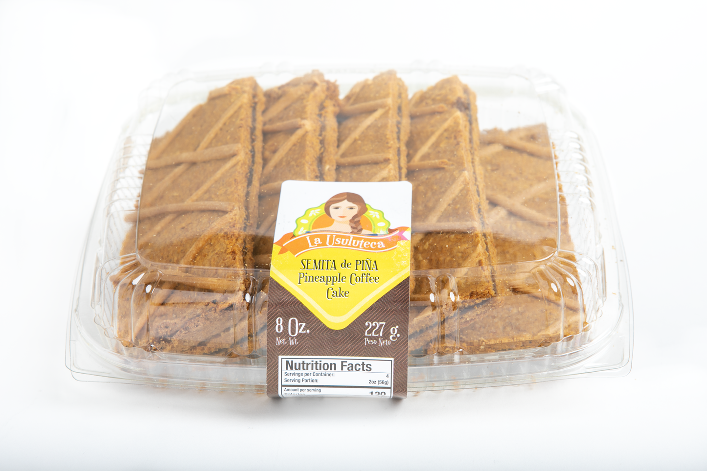 La Usuluteca Bakery - Semita de Pina (Pineapple Coffee Cake) 8 oz - PACK OF 2