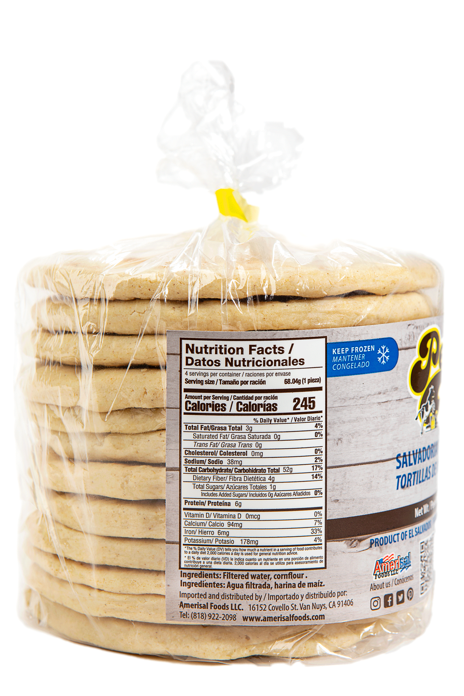 Perla Tortillas de Maiz Salvadoreñas (Salvadoran Corn Tortillas) 28.8 oz
