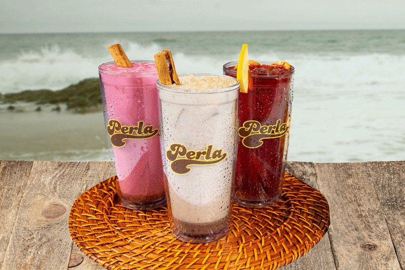 Perla Merch - Water Bottle with Lid & Staw 20 oz