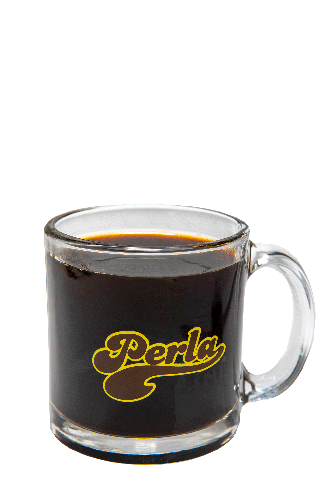 Perla Merch - Coffee Glass Mug 12 oz