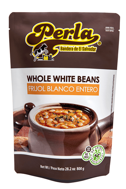 Perla White Beans Soup (Sopa de Frijol Blanco Entero) Single Pouch, 28.2 oz