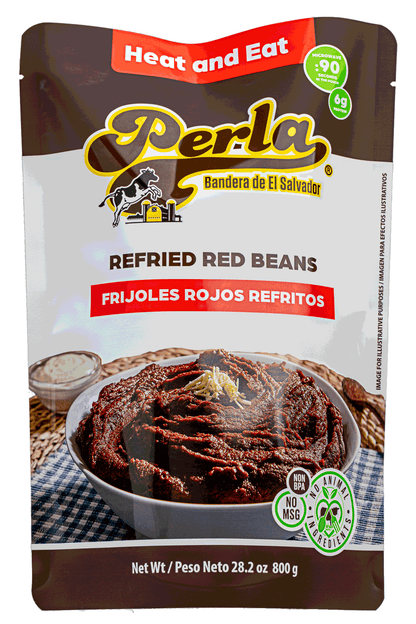 Frijoles ROJOS Refritos (Refried Red Beans) 28.2 oz, Case of 12