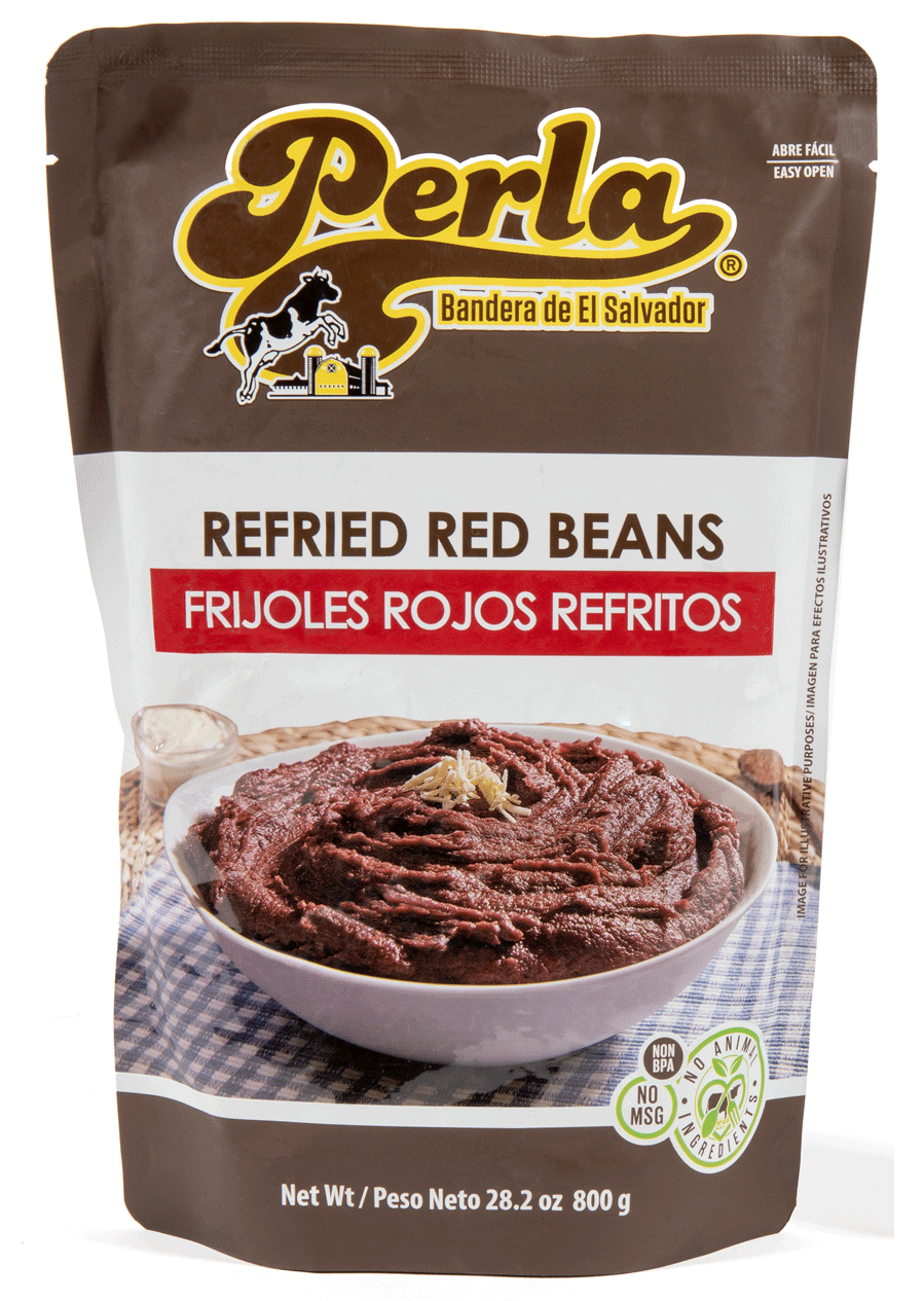 Perla Refried Red Beans - Case of 12 - (28 oz each)