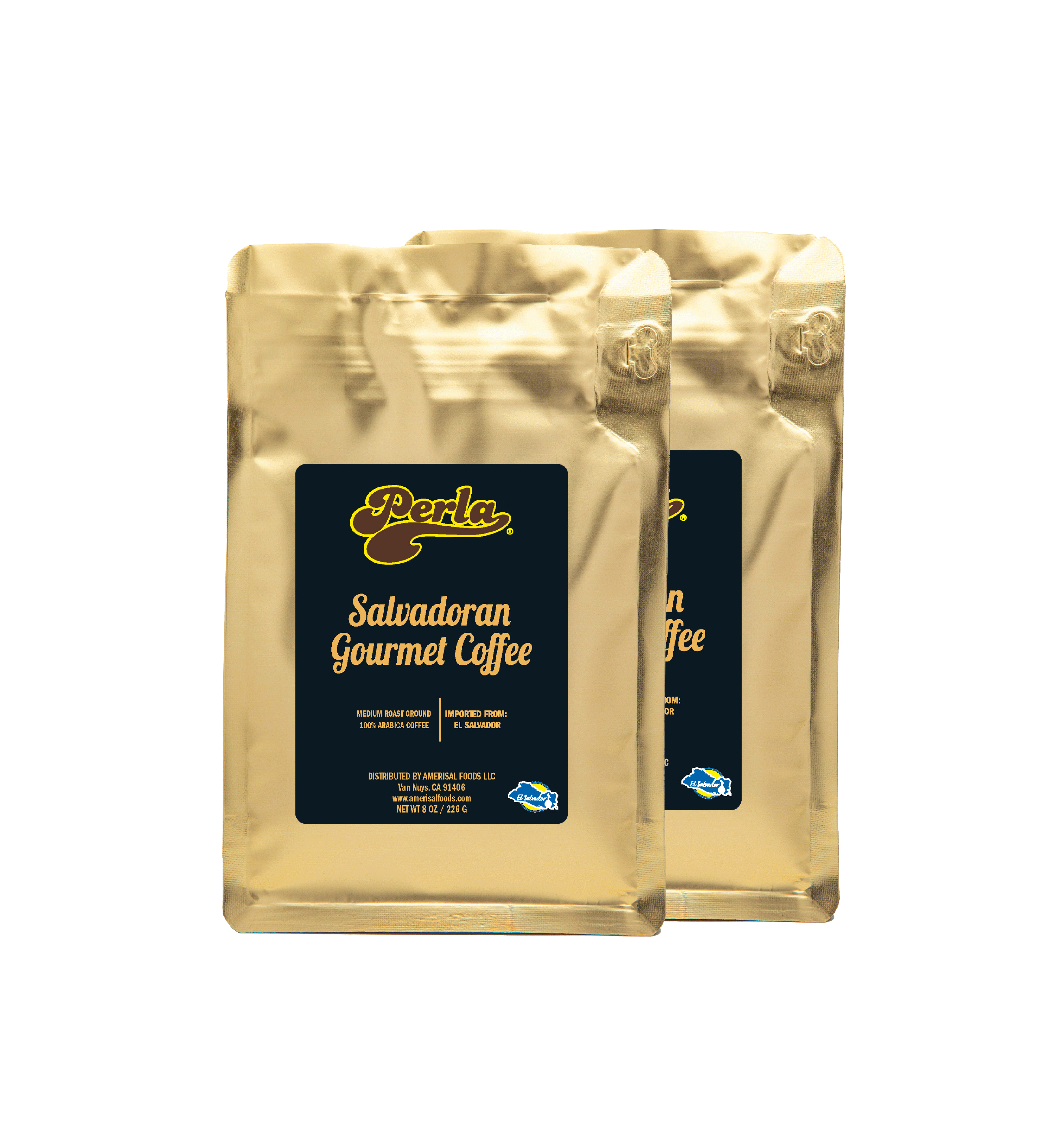 Perla Salvadoran Gourmet Coffee - 8 oz, PACK of 2