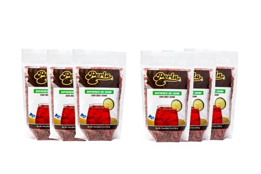 Refresco de Chan (Chia Seed Drink) 12 oz, Pack of 6