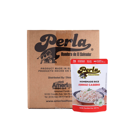Perla Arroz Casero (Homemade Rice) 10 oz, Box of 20