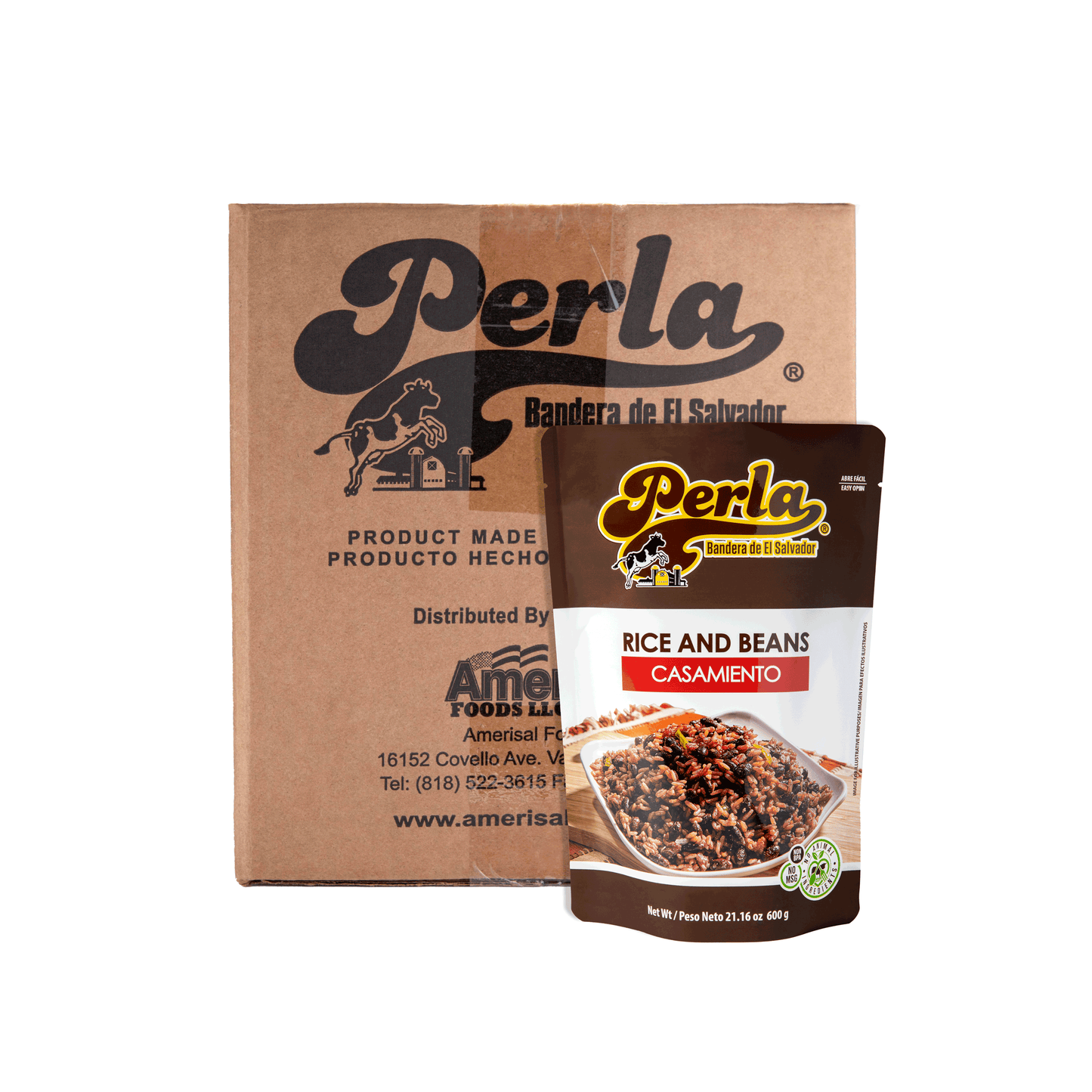 Perla Rice and Beans Mix (Casamiento Salvadoreño) 21 oz, Case of 12