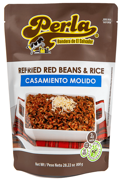 Perla Refried Red Beans & Rice Style Mix (Casamiento Molido) 28.22 oz