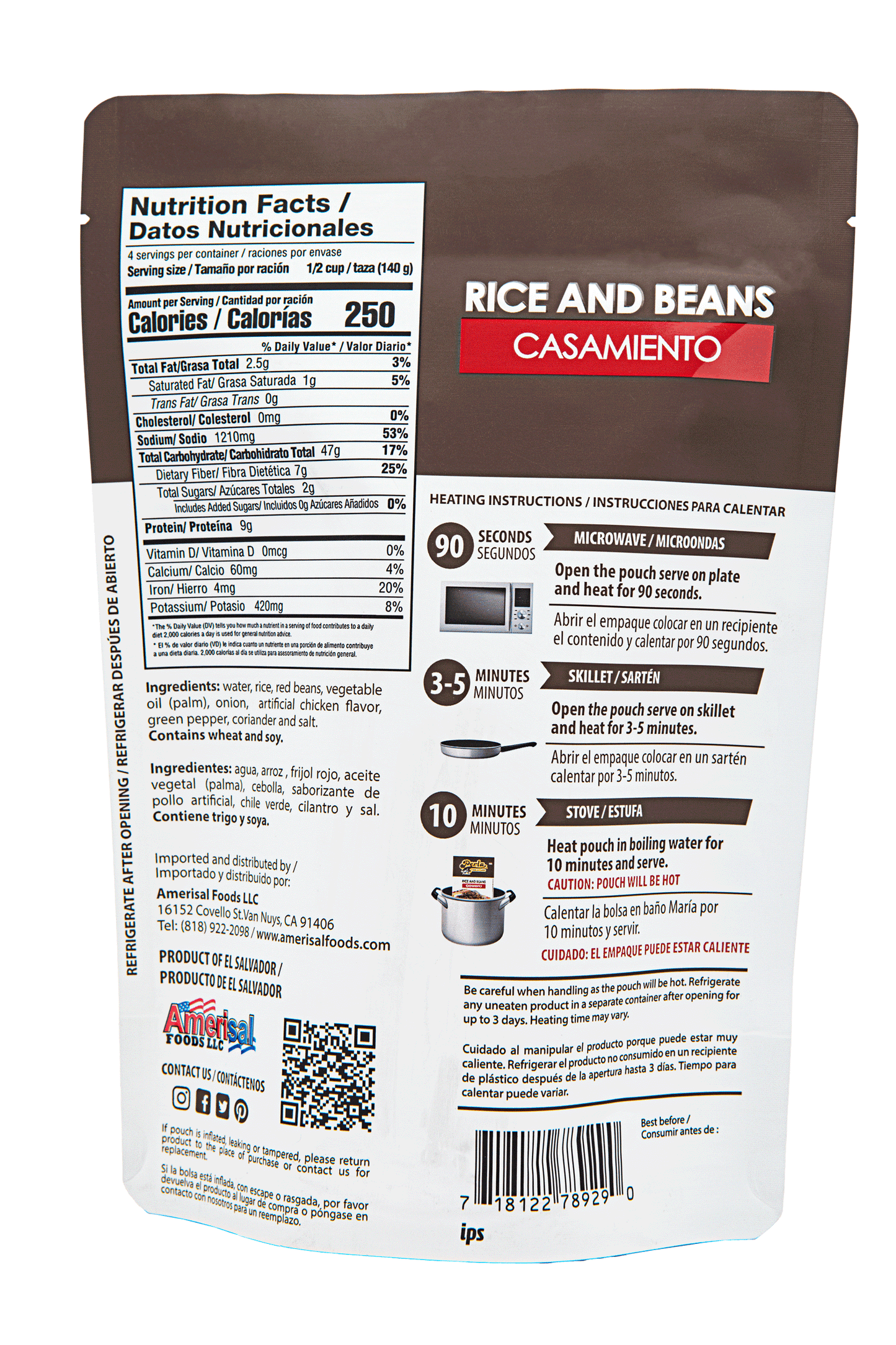 Perla Rice and Beans Mix (Casamiento) 21.16 oz - PACK OF 3