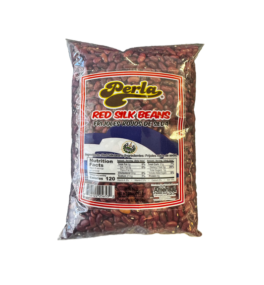 Perla Red Silk Beans (Frijoles Rojos de Seda) 28 oz, Single Bag