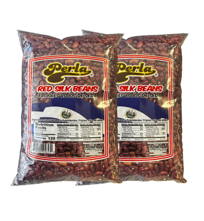 Perla Red Silk Beans (Frijoles Rojos de Seda) 28 oz, Pack of 2