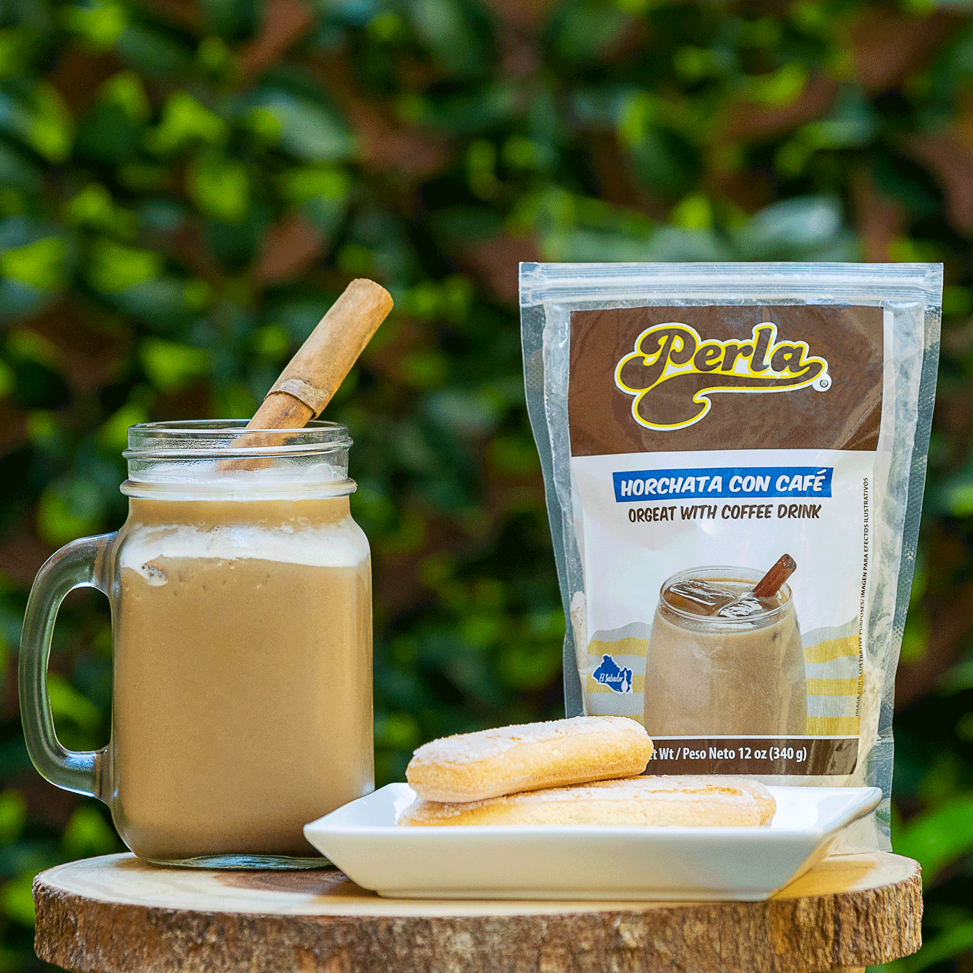 Perla Horchata con Cafe Salvadoreno (Orgeat with Coffee Drink) 12 oz