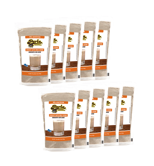 Horchata con Leche (Orgeat with Milk Drink Mix) Pack of 10