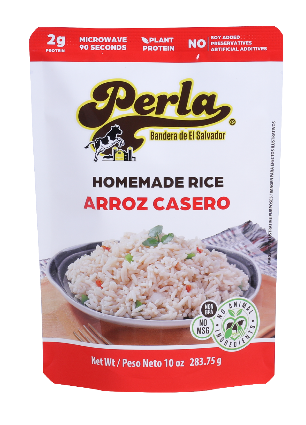 Perla Arroz Casero (Homemade Rice) 10 oz, Single Pouch