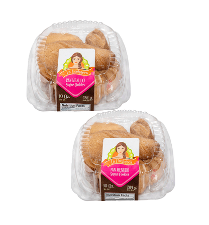 La Usuluteca Bakery - Pan Menudo (Sugar Cookies) 10 oz - PACK OF 2