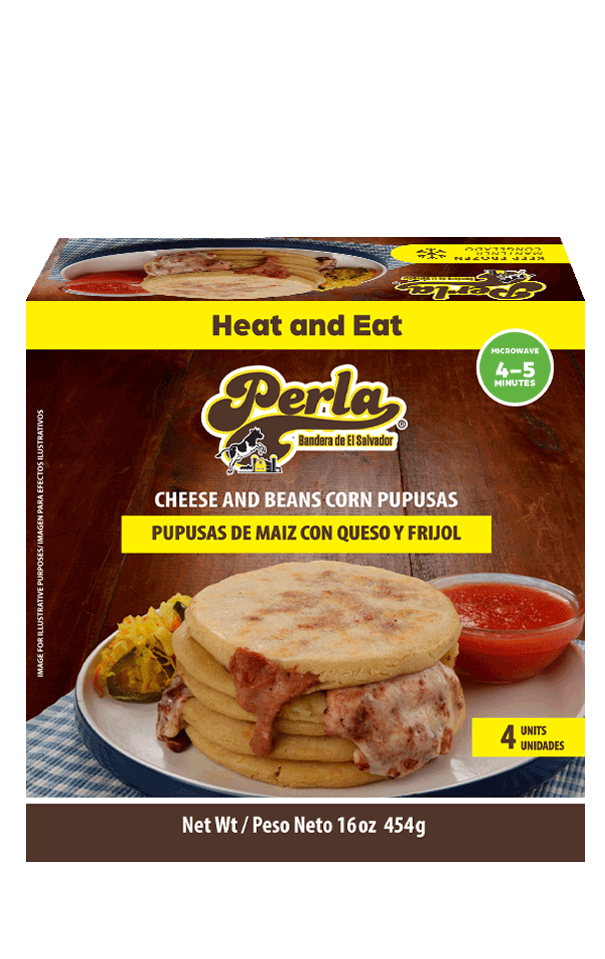 Perla Pupusas de Maiz con Queso y Frijol (Pupusas Cheese and Beans Corn Pupusas) 16 oz