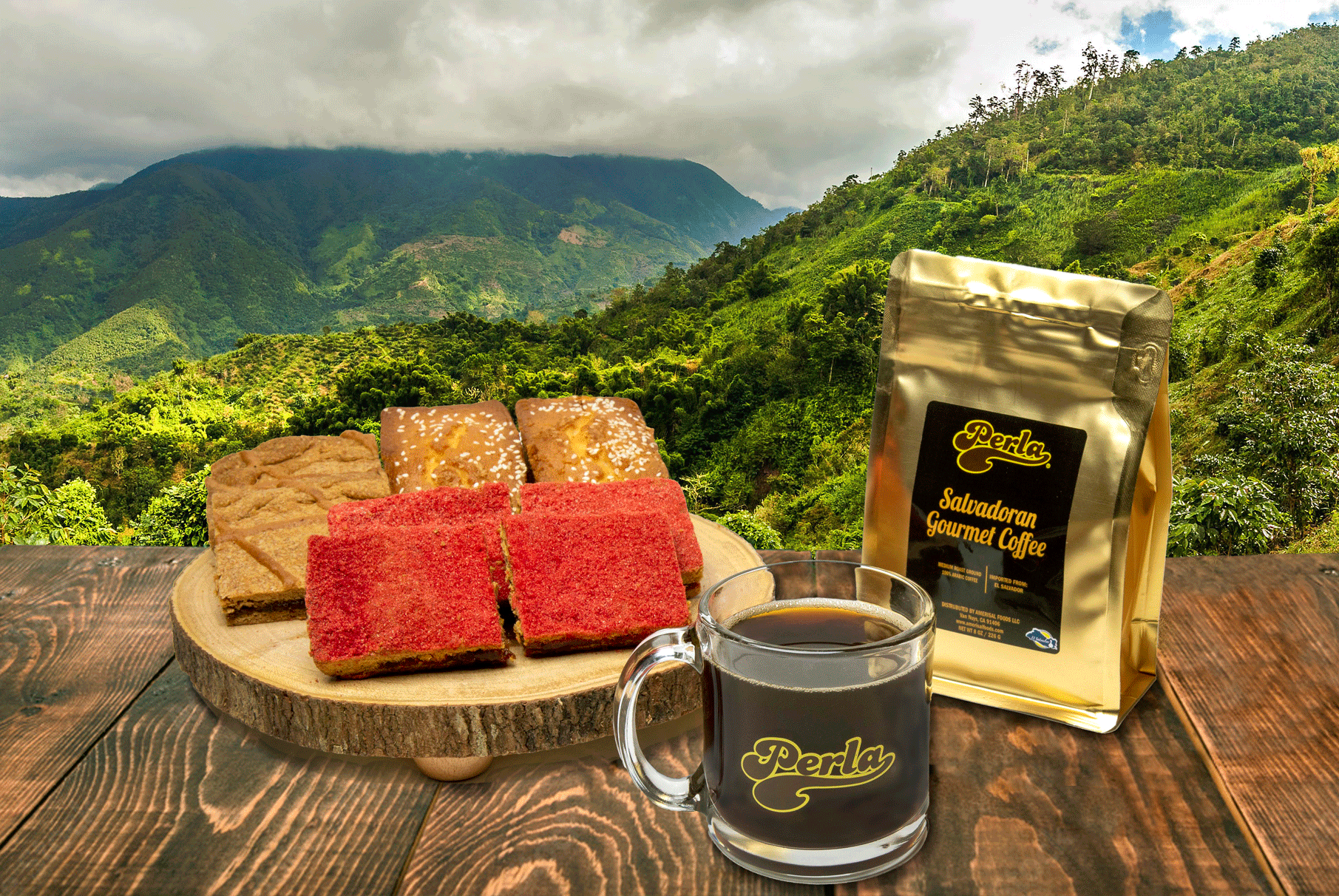 Perla Salvadoran Gourmet Coffee (Café Gourmet Salvadoreño) 8 oz, Single Pouch