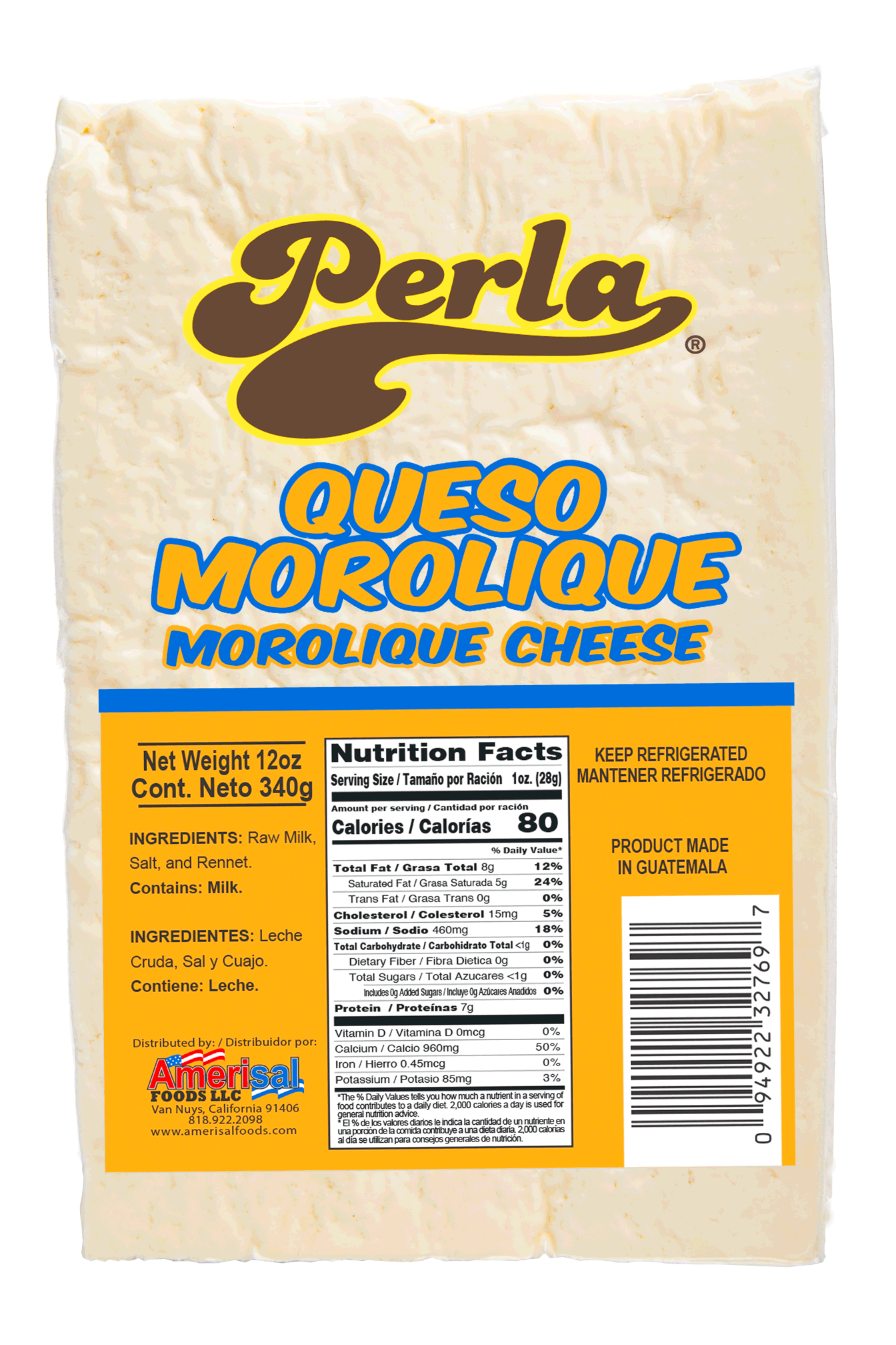 Perla Queso Morolique (Morolique Cheese)  12 oz