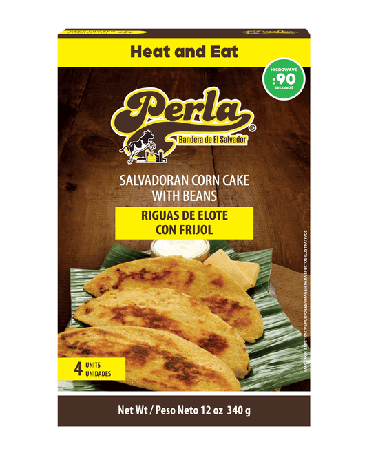 Perla Salvadoran Corn Cake with Beans (Riguas de Elote con Frijol) 12 oz