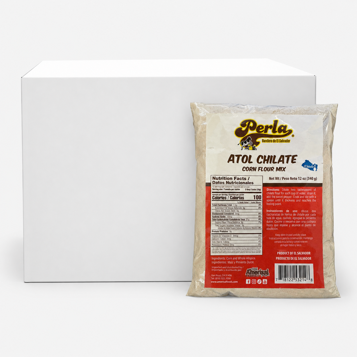 Perla Atol Chilate – 12 oz