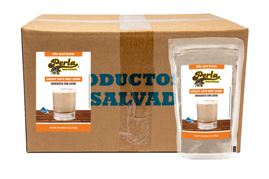 Refresco de Horchata con Leche (Orgeat with Milk Drink) 12 oz, Case of 20