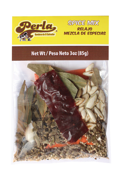 Perla Relajo Spice Mix (Relajo Mezcla de Especias) 3 oz, Single Pack