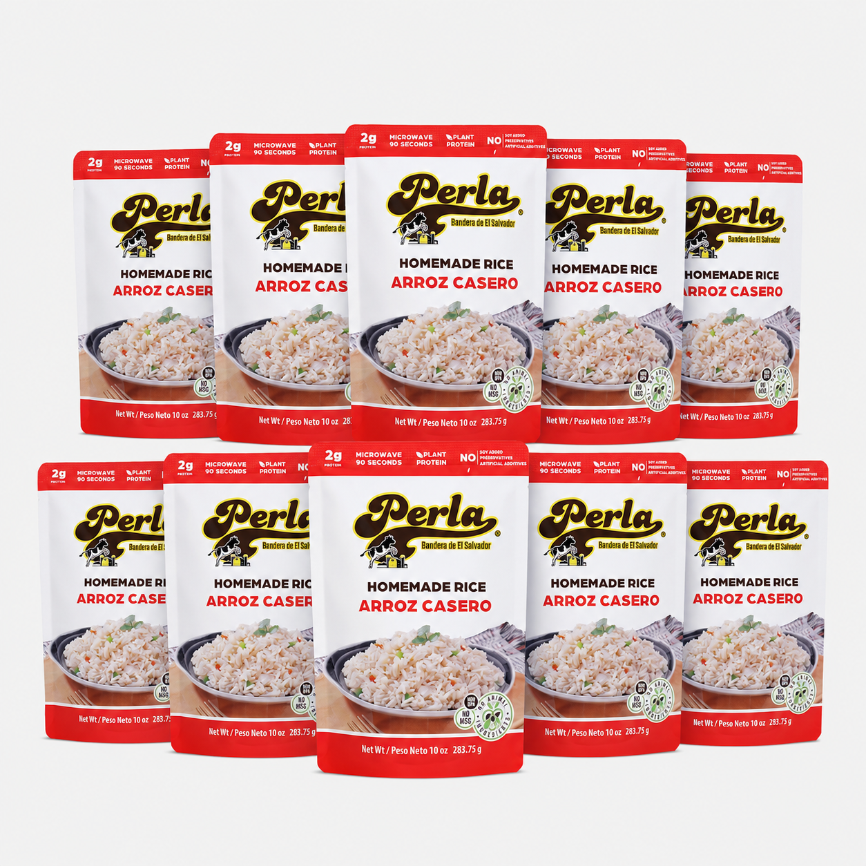 Perla Arroz Casero (Homemade Rice) 10 oz, Pack of 10