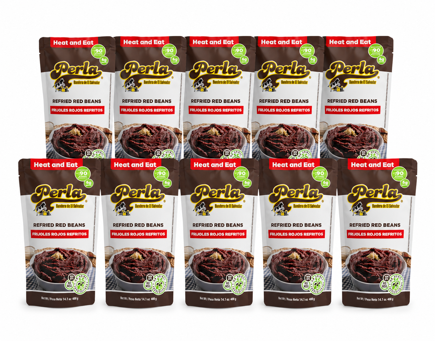 Perla Refried Red Beans – 14.1 oz