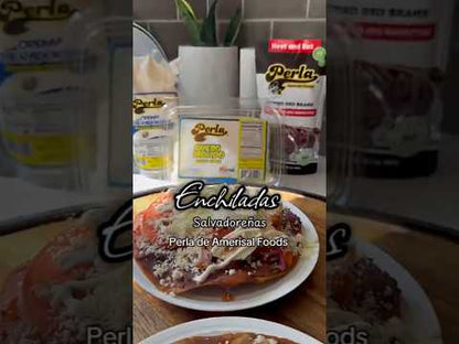 Perla Refried Red Beans (Frijoles Rojos Refritos) 14 oz, Single Pouch