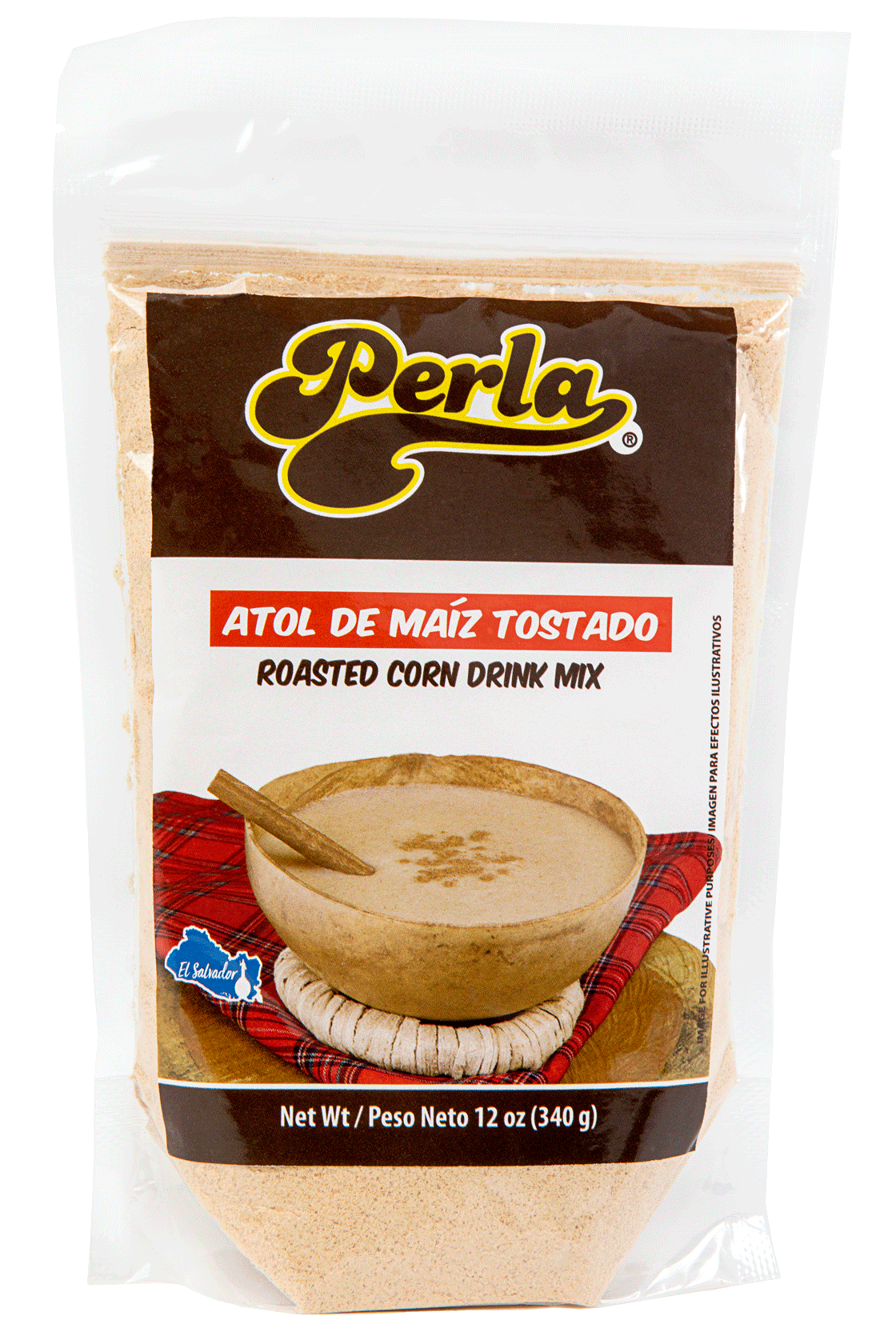 Atol de Maiz Tostado (Roasted Corn Drink) 12 oz, Single Pouch