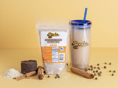 Perla Horchata con Leche Salvadoreno (Orgeat with Milk Drink) 12 oz