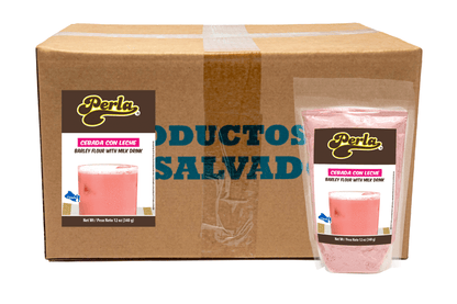 Perla Salvadoran Cebada (Barley Flour with Milk Drink)  - Case of 20 (12 oz each)