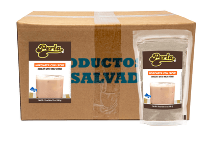 Perla Salvadoran Fresco de Horchata (Orgeat with Milk Drink)  Case of 20 (12 oz each)