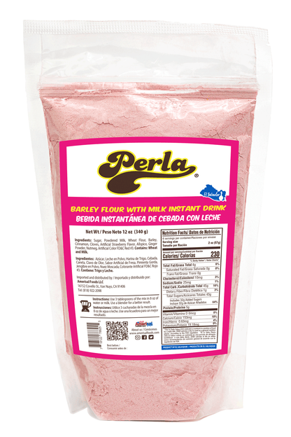 Perla Refresco de Cebada con Leche Salvadoreno (Barley Flour with Milk Drink)  12oz