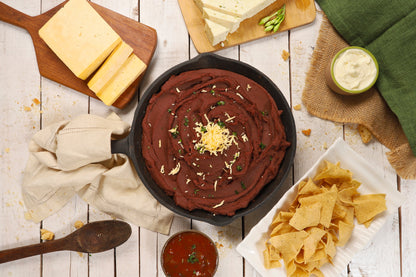 Perla Refried Black Beans (Frijoles Negros Refritos Salvadoreno) 5 LB each - 6 Pouch Bulk